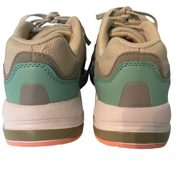 Avia Sz 7.5 Women’s Gray Green Memory Foam Lightweight Lace-Up Sneakers - Picture 4 of 7